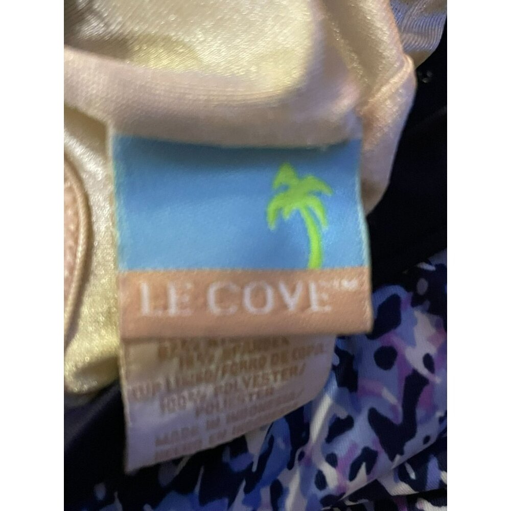 Le Cove Swim Dress Womens 16 Used 15623-2 Blue Purple - Picture 6 of 15
